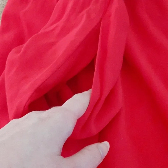 WHBM Fully Lined Flame Red Dress with Pockets Size XS - Picture 7 of 12